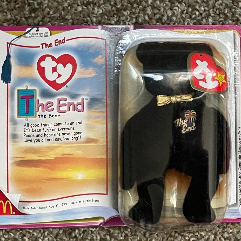 “The End” McDonald’s Teany Beani Baby 1999